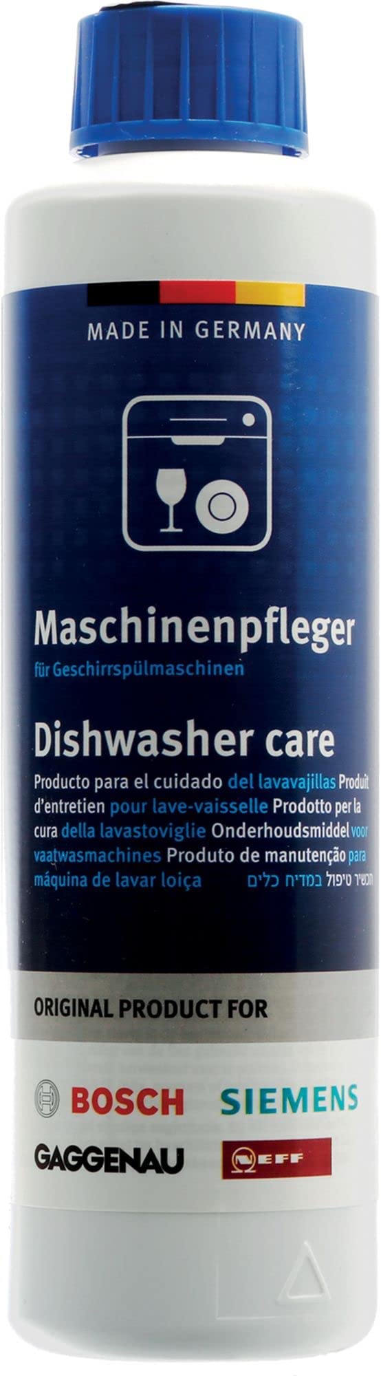 Limpiador desengrasante rápido para la limpieza del lavavajillas 4 x 250 ml compatible para Bosch Siemens Neff Gaggenau 00311996 ex 00311994 00311997 00311566