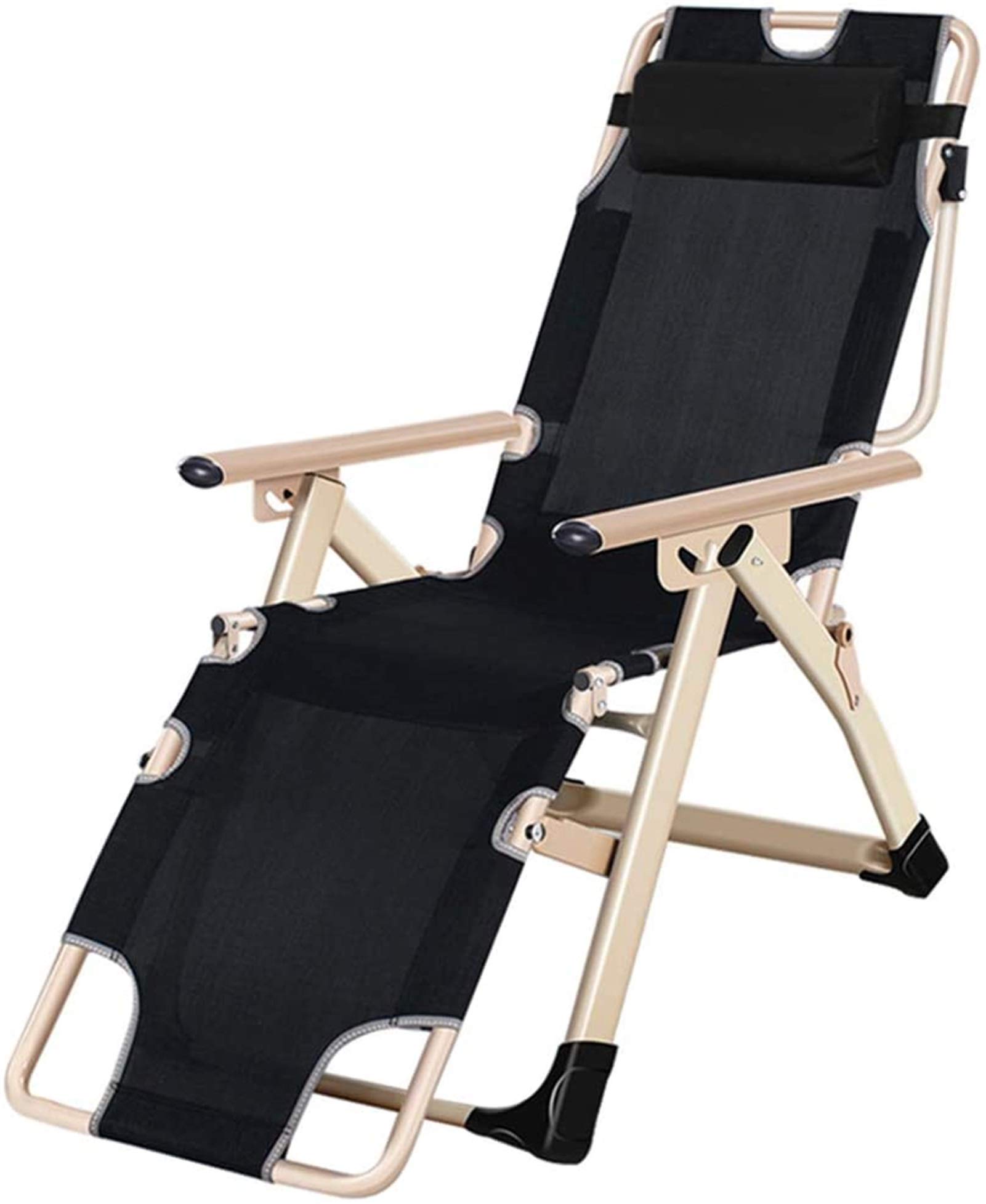 Chaise longue inclinable haut de gamme avec oreiller ergonomique intégré