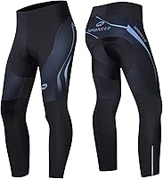 Sponeed Men's 4D Padded Cycling Tights - Gel Padded Bike Pants for Road & MTB, Breathable Compression Leggings