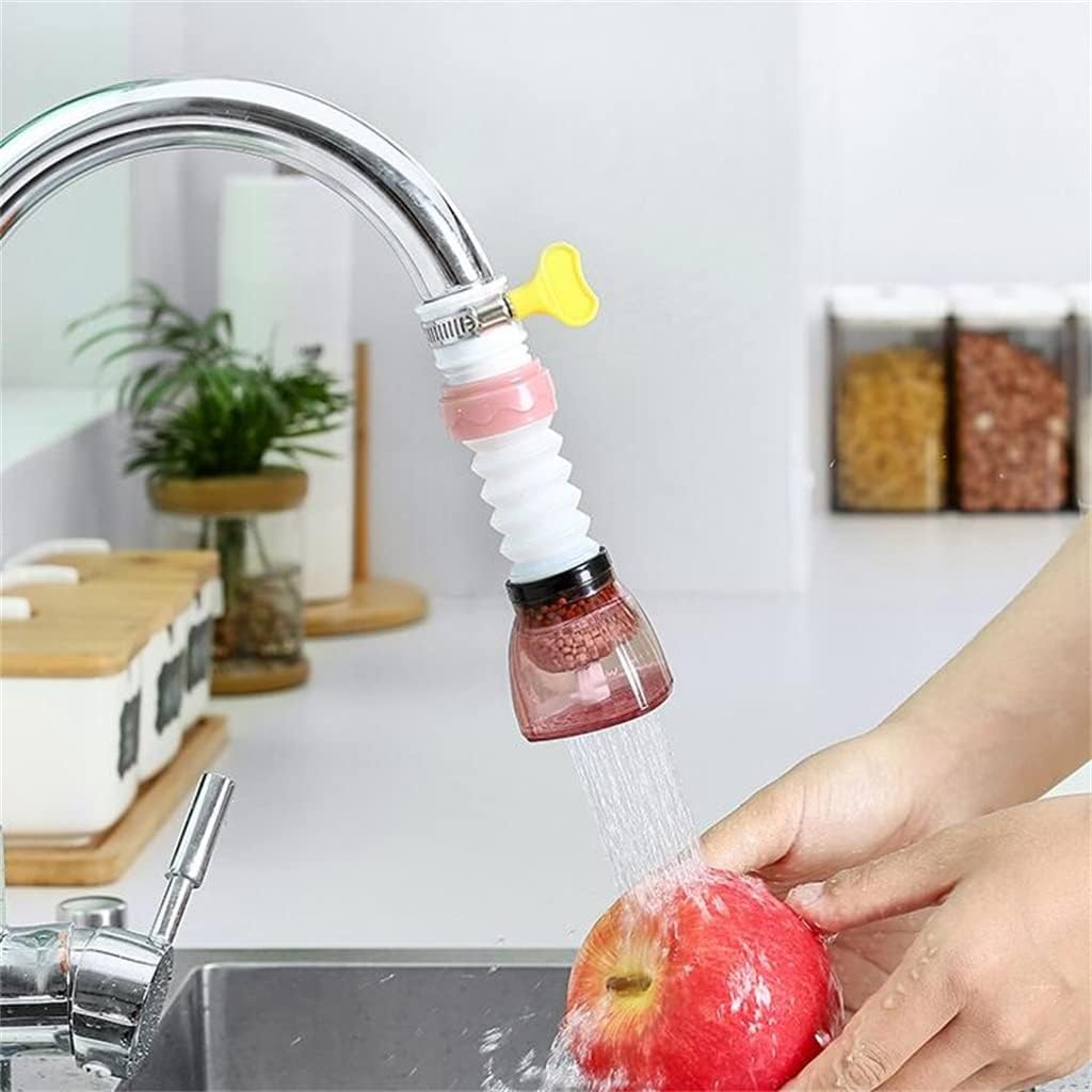 360 Degree Swivel Faucet Extender Adapter Universal Faucet Sprayer Nozzle Retractable Faucet Extender(D)