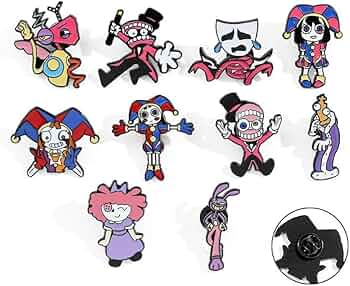 アメイジングデジタルサーカス　ポムニ　ピンバッジ　フィギュア　キーホルダーセット アメイジングデジタルサーカス キーホルダー – インフォレンズ