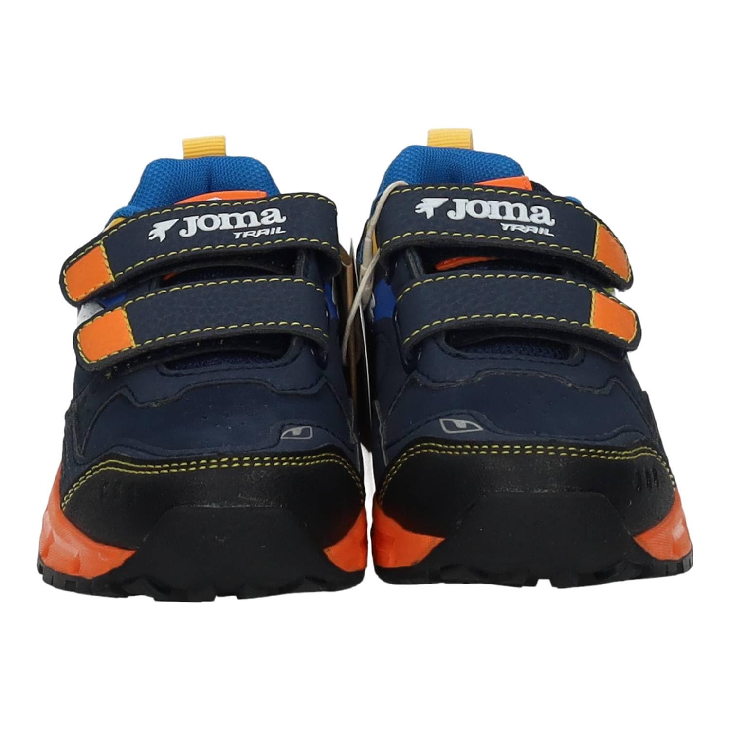 Joma JSHOW2503V Zapatillas Deportivas niño Joma Schok Naranjas y Azules con Cierre Adhesivo y Suela Antideslizante NIÑO Deportivos