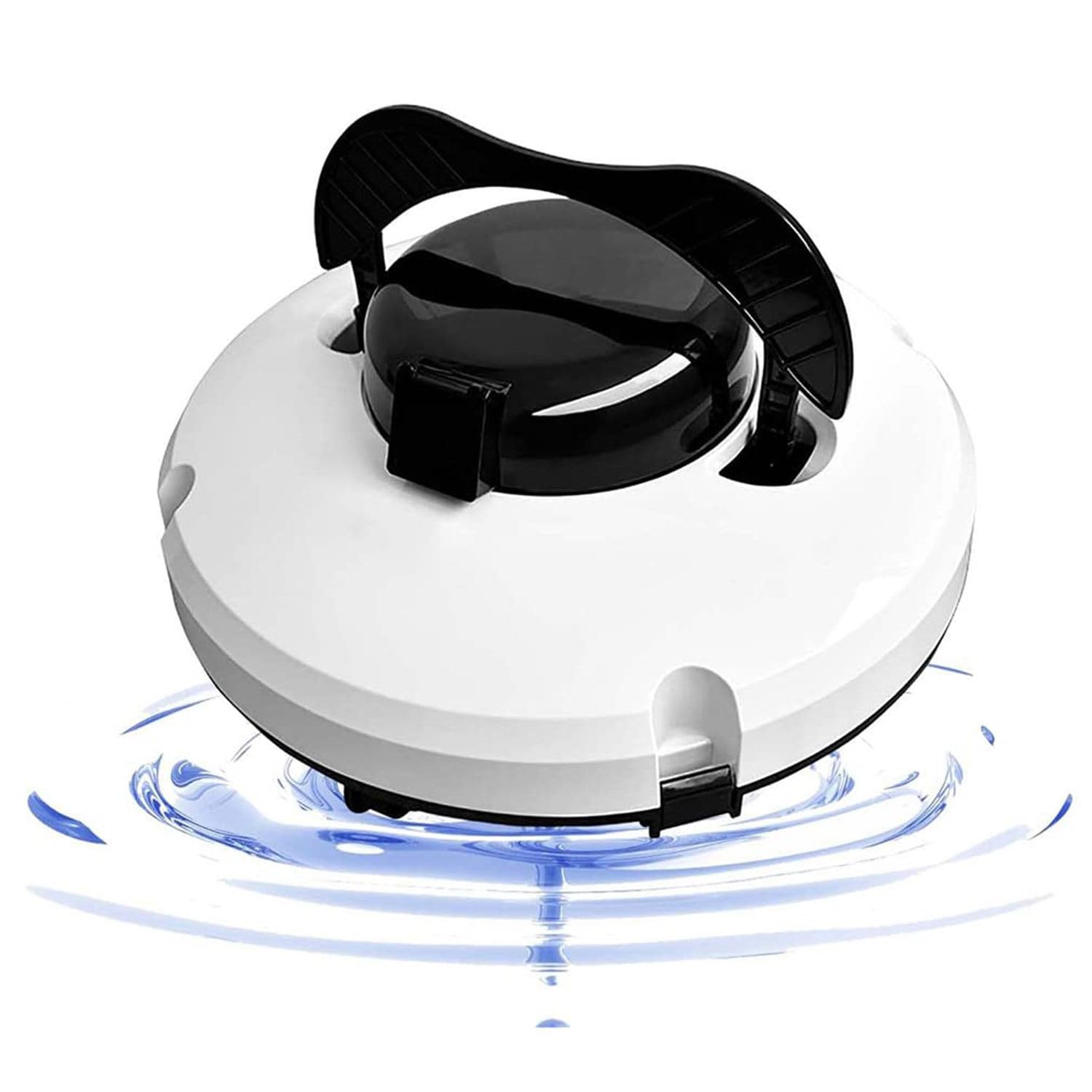 Robot pulitore per Piscine, 120 Minuti di Pulizia Potente, parcheggio Automatico,Robot per Piscina Alimentato a Batteria Senza Fili Perfetto per Piscine a Fondo Piatto Fino a 100 m²