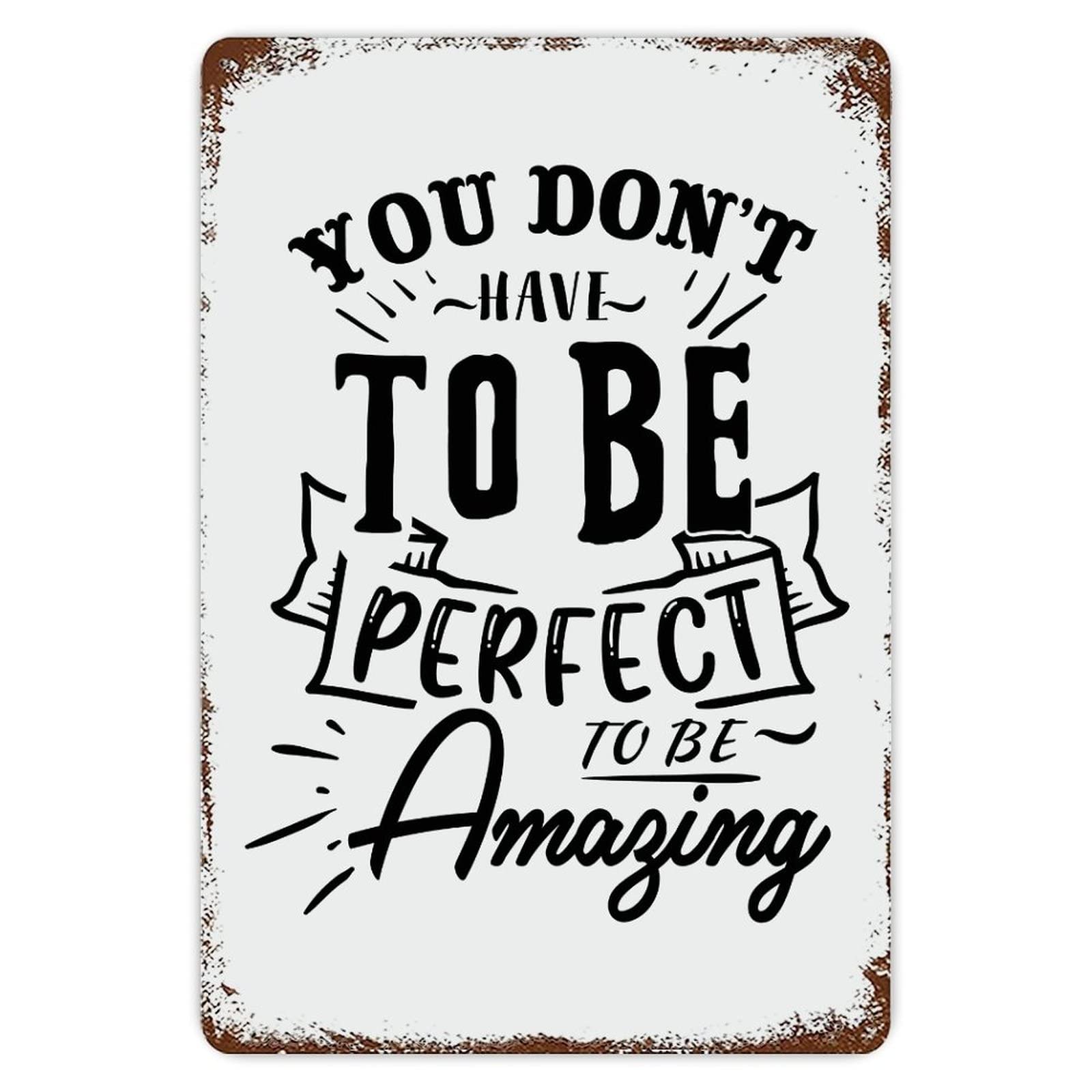 ENEDNATE You Are Amazing Metal Tin Sign 8x12 inch Business Retail Store Home Restaurant Bar Wall Decor Art Sign Post