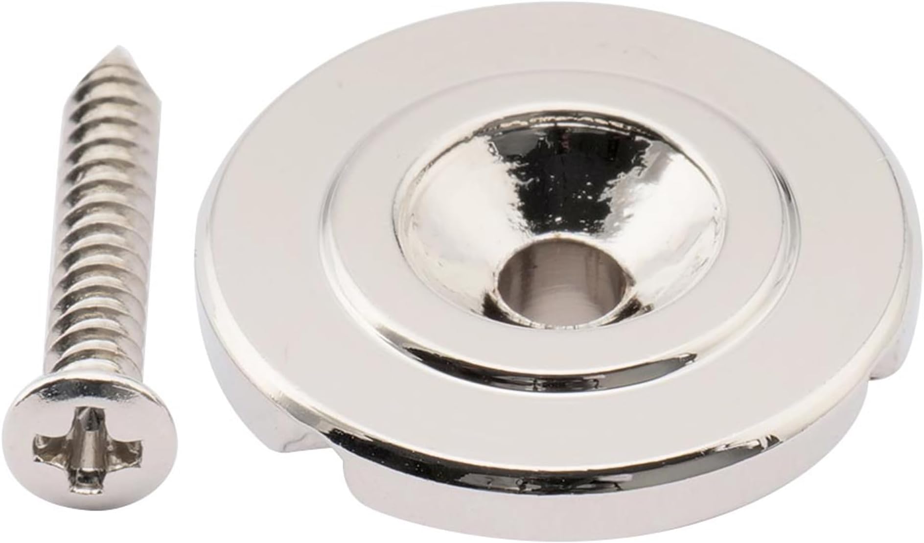 Pro Steel Round Vintage Bass String Guide Retainer for Jazz Bass/Precision Bass Electric Bass, Nickel