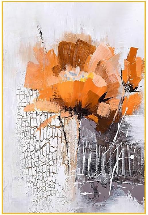 ZEFLMXS Living Room Decorative Painting Art Wall Entryway Flower Oil(120 * 180CM)