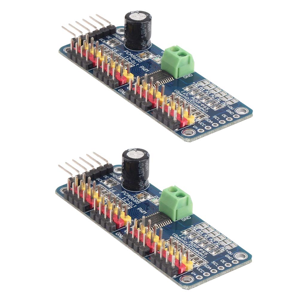 HiLetgo PCA9685 16 Channel 12-Bit PWM Servo Motor Driver IIC Module for Arduino Robot