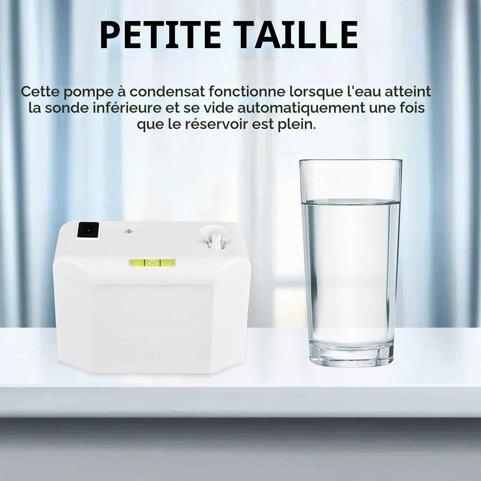Pompe à condensat 24 l/h 8 kW, tuyau 5 m - Climatisation - Réservoir 200 ml, levage condensation, alarme débordement