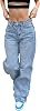 Baggy Jeans for Women Y2K High Street Boyfriend Pants Vintage Jeans Aesthetic Clothing Teen Girls Streetwear Hiphop