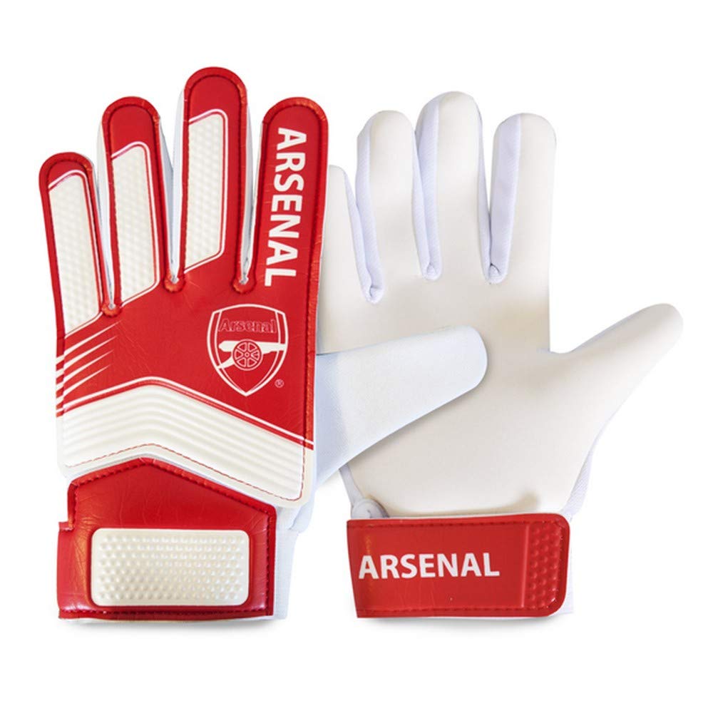 Arsenal FC Childrens/Kids Goalkeeper Gloves (Boys) (Red/White)