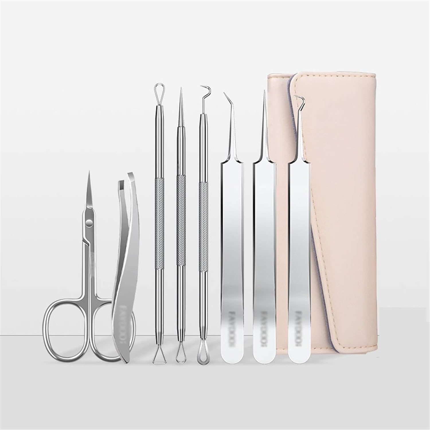 Pimple Acne Blemish Removal Tools Set 8 stks Blackhead Remover Tool, Professional Pimple Popper Tool Kit – Behandeling voor Smemish, Whitehead Popping, Zit Verwijderen voor Risico Free Nose Face, Anti