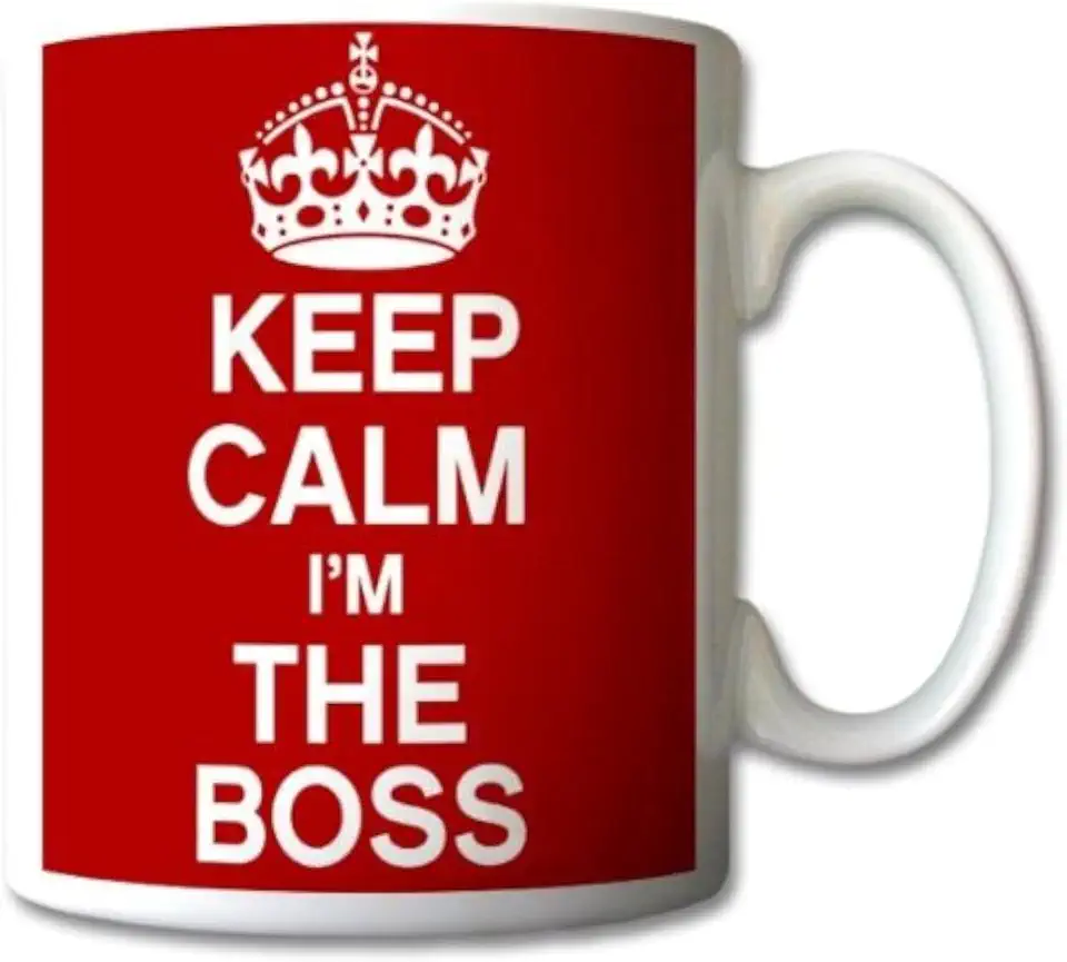 Mugg med texten Keep Calm and Carry on