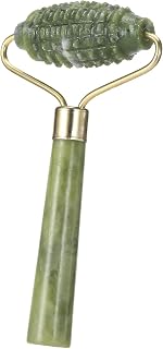 Tempaky Jade Roller & Ridged Facial Roller Kit Facial Skin Roller Massage Tools Antiaging & Wrinkles for Face Eye Neck Massage Tool