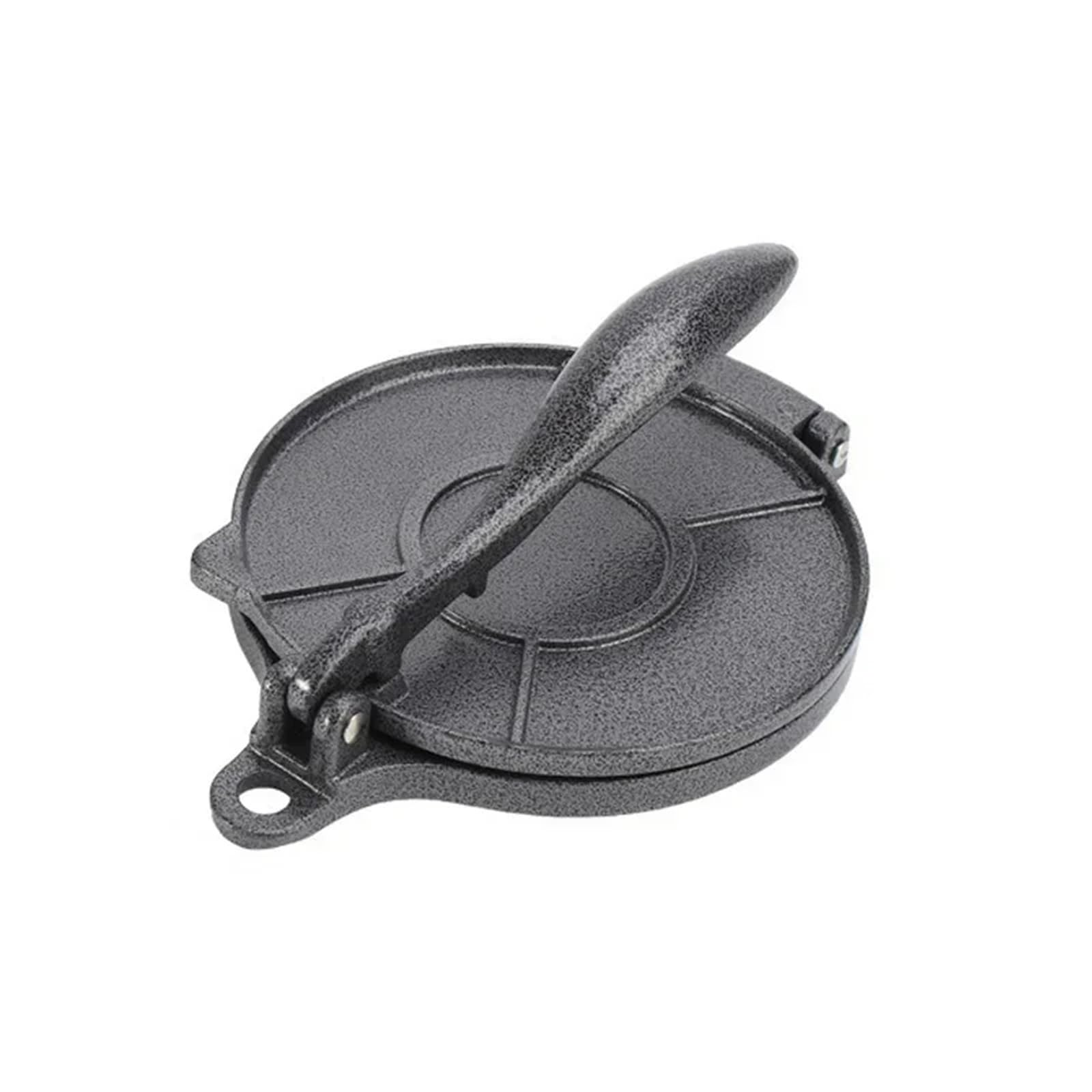 Presse à Tortilla 16/20cm, en alliage d'aluminium, outil manuel de pressage de la pâte for Pizza, tarte, Tortillas, accessoires de cuisine(Black 16CM)