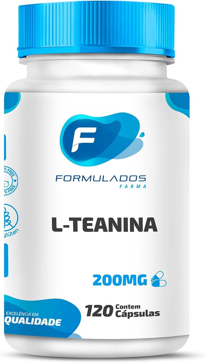 L-teanina 200mg 120 Cápsulas - Formulados Farma