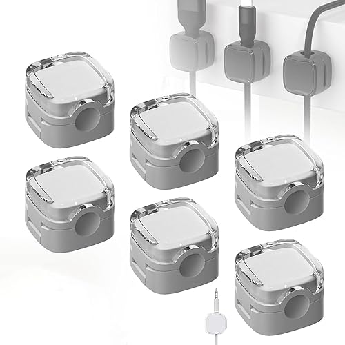 Organizador de cables magnéticos 2026, paquete de 6 cables de carga, organizador de cables magnéticos, soporte de almacenamiento, soporte de