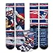 New England Patriots Youth Size NFL Rush Crew Kids Socks (4-8 YRS) 1 Pair - Julian Edelman