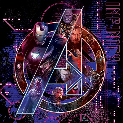 Toile imprimée Marvel en coton pour décorer un salon moderne 40x40cm