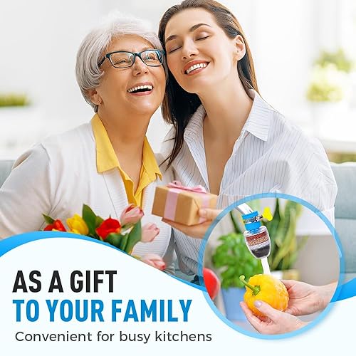 Miniatura 9 de Filtro de agua de carbón mágico, filtro de agua activado con cartucho de 6 capas, proporciona una fuerte presión de agua, adecuado para grifo de 12