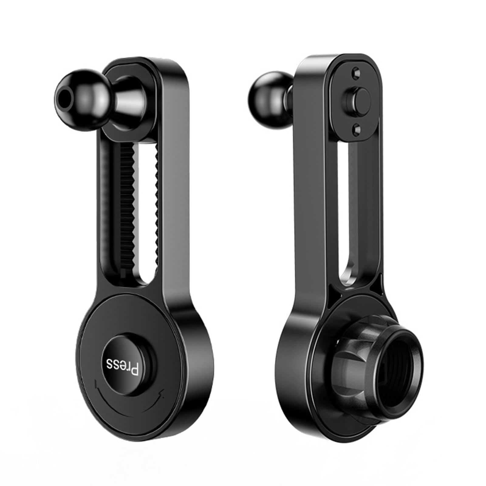 Bras D'Extension à Rotule 17 Mm (Femelle Vers Mâle) - ABS, Pour Support Téléphone Voiture, Grille D'Aération