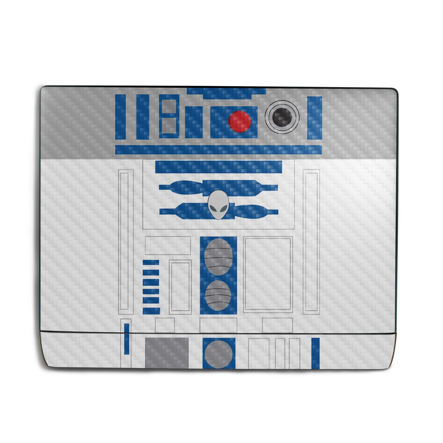 Carbon Fiber Laptop Skin Compatible with Alienware 18 Area-51 (2025) - Cyber Bot - Premium 3M Vinyl Protective Wrap Decal Cover - Easy to Apply | Crafted in The USA by MightySkins