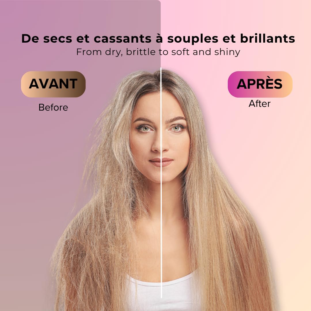 Arganicare | Collagen Leave-in Conditioner | Pflege für feines, brüchiges & geschädigtes Haar | Fülle & Glanz | Ohne Ausspülen | 400 ml