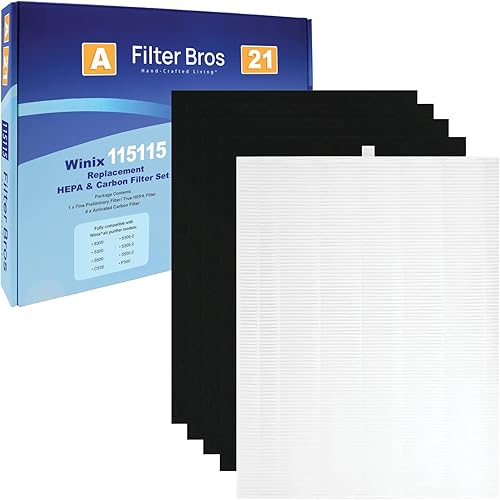 Filtro Bros 115115 Filtro HEPA de repuesto A para Winix Plasmawave 5500-2 5300-2