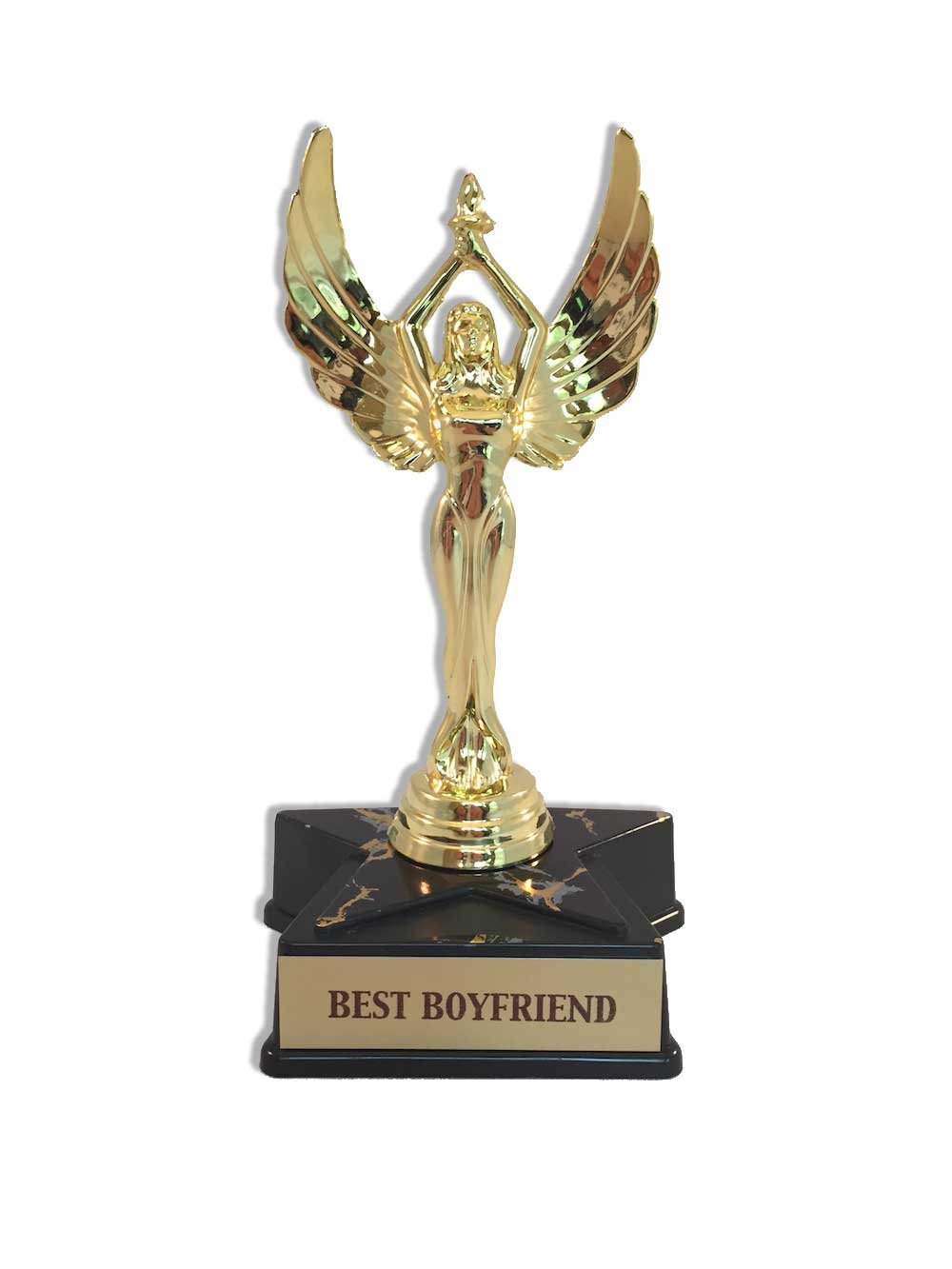 ABH Marketing, Inc. Small Star Base Lady with Wing Achievement Victory Trophy Award