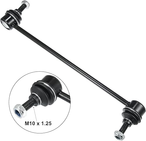 Miniatura 2 de X AUTOHAUX 2 unids coche suspensión estabilizador delantero barra estabilizador extremo enlaces negro K80235 para Mazda 3 5