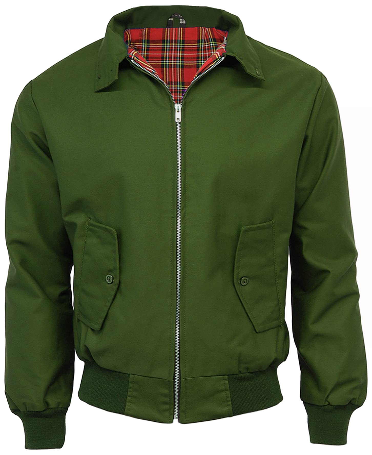 Coolandnew Black/Green/Beige Classic Harrington Jackets - Made In The Uk - Olive - 2XL