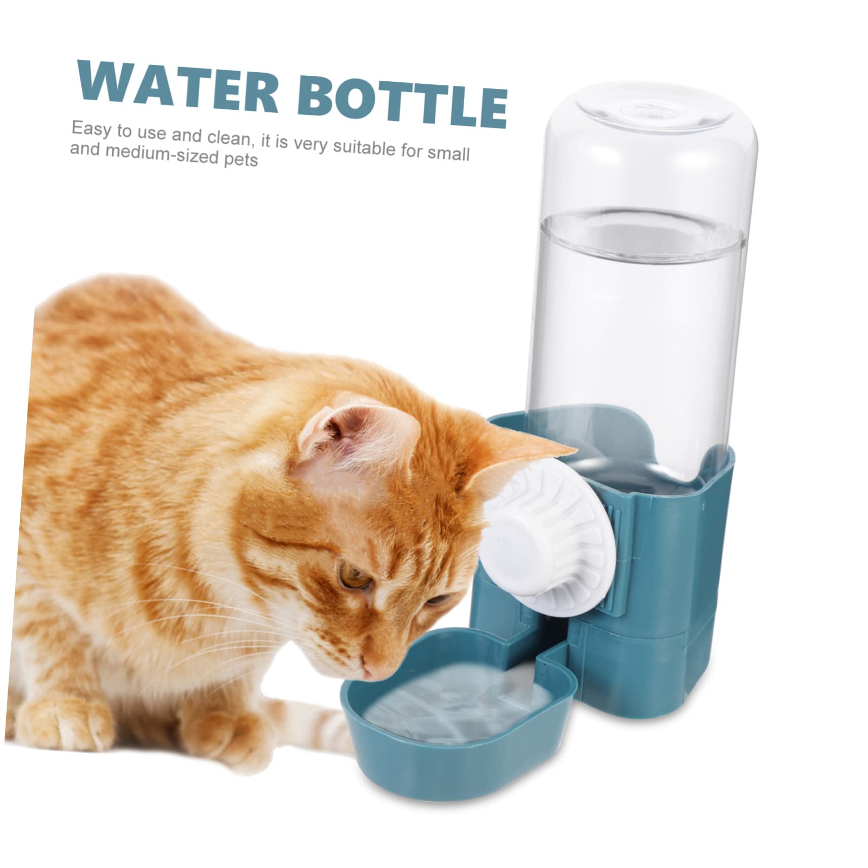 POPETPOP 3piezas Dispensador De Agua para Mascotas Automático Bebedero Colgante para Perros y Gatos Botella De Agua para Jaulas Material Duradero Fácil De Limpiar Oceánico