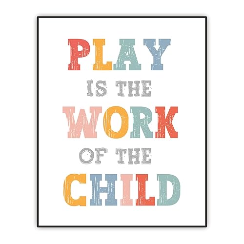 Miniatura 7 de Play Is The Work Of The Child Hanging Art, Montessori Art Print, Playroom Wall Decor, Montessori Decor, Kids Wall Art, Preschool Classroom Poster,