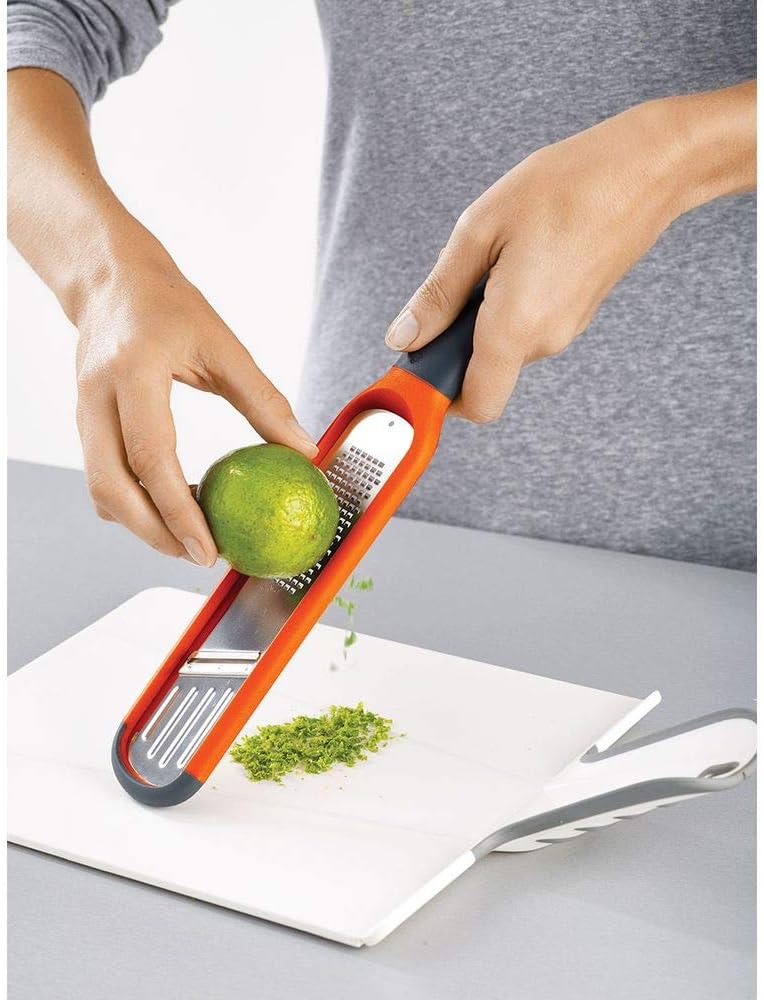Joseph Joseph Handi-Grate 2-in-1 Grater & Slicer, Orange