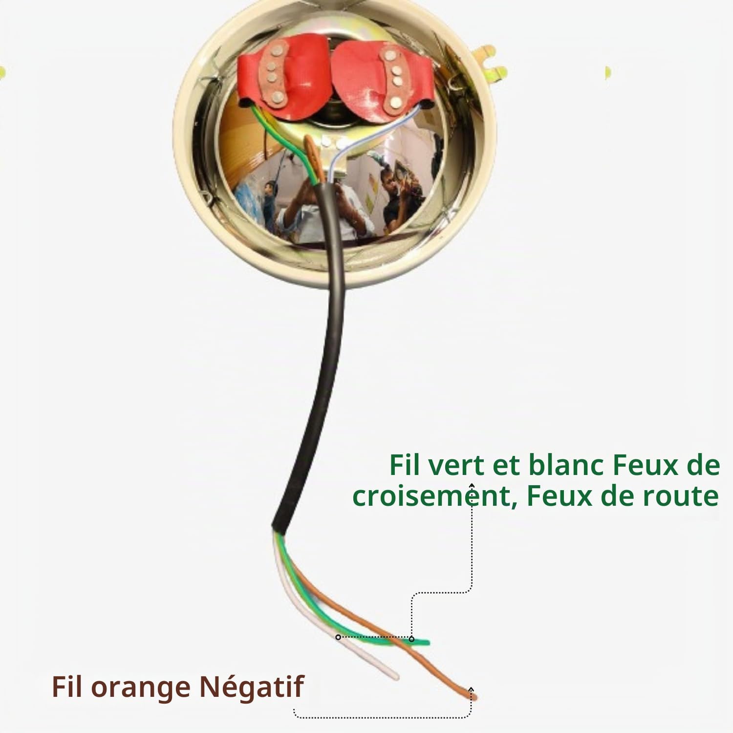 Massey Ferguson lampe frontale pour ensemble de tracteur Rouge