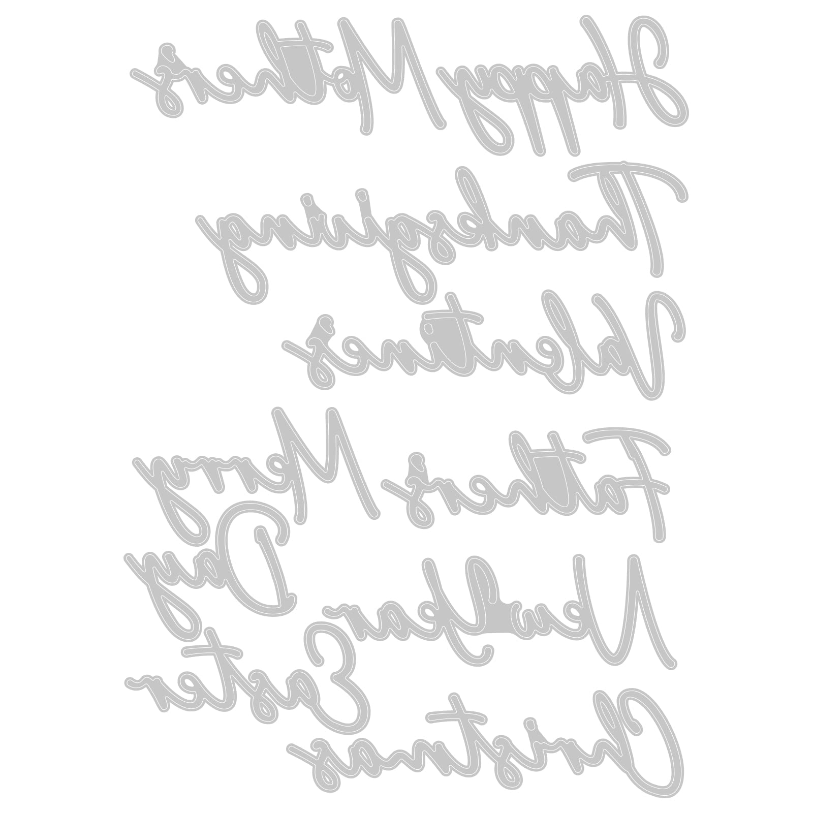 Sizzix Juego De Troqueles Thinlits 665819 De Olivia Rose, 7 Unidades, Multicolor