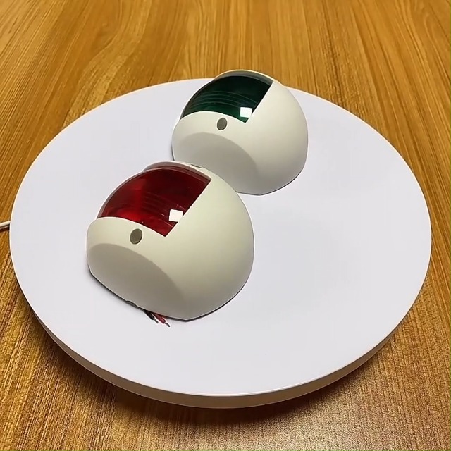 Luci Di Navigazione Per Barche LED - Coppia Rosso/Verde, Impermeabili, 12V-24V, 3W, Per Pesca Notturna