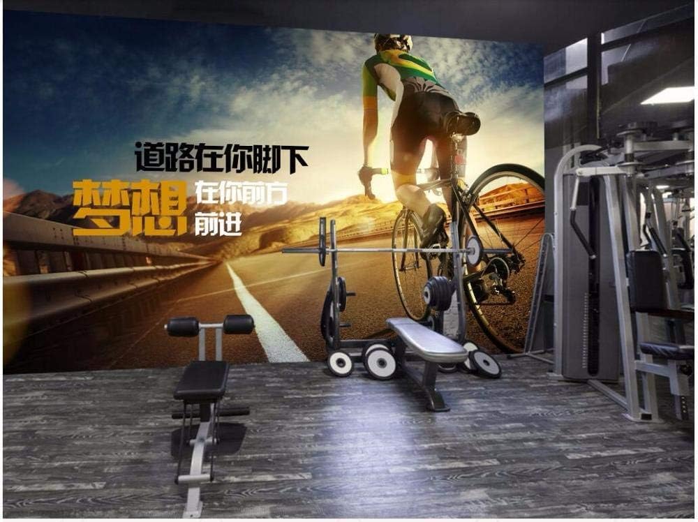 Bicicletta Da Strada Sky Moderna Carta Da Parati 3d In Seta Goffrata Materiale Ideale Per La Camera Letto Del Soggiorno-300cm×210cm