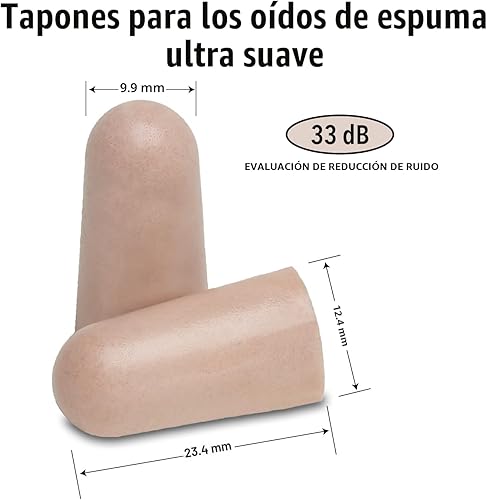 Miniatura 2 de Mack's Tapones para los oídos de espuma ultra suave, 50 pares - NRR más alto de 33 dB, tapones para los oídos cómodos para dormir, roncar, viajar