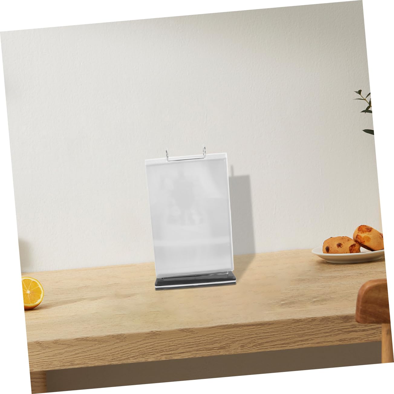 Soporte para Menú de Mesa Abatible 3 Piezas Pvc para Exposición | A6, Diseño Plegable de Sobremesa, Formato Vertical, Acabado Moderno, Pack de 3 Unidades