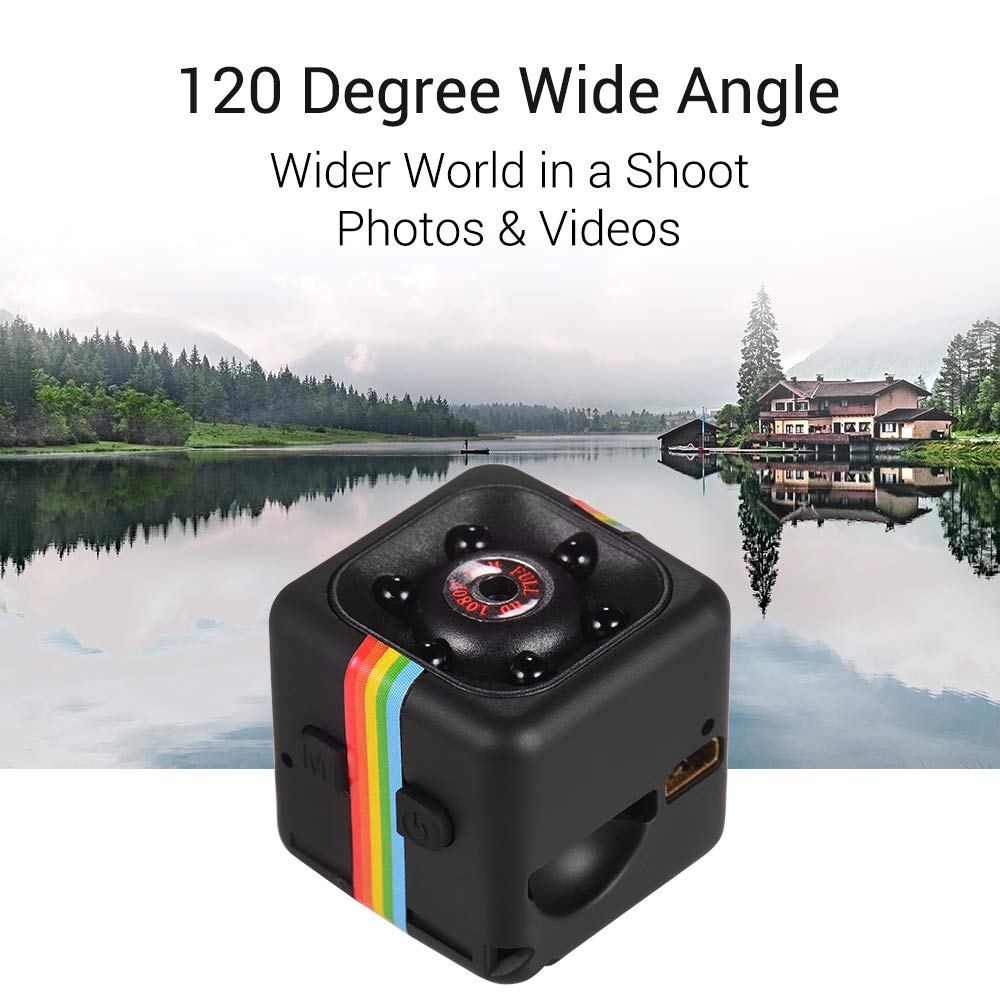 Mini Caméra D'action Andoer 1080p - WiFi, Grand Angle 120°, étanche 30m, Aimant - Accessoires Inclus