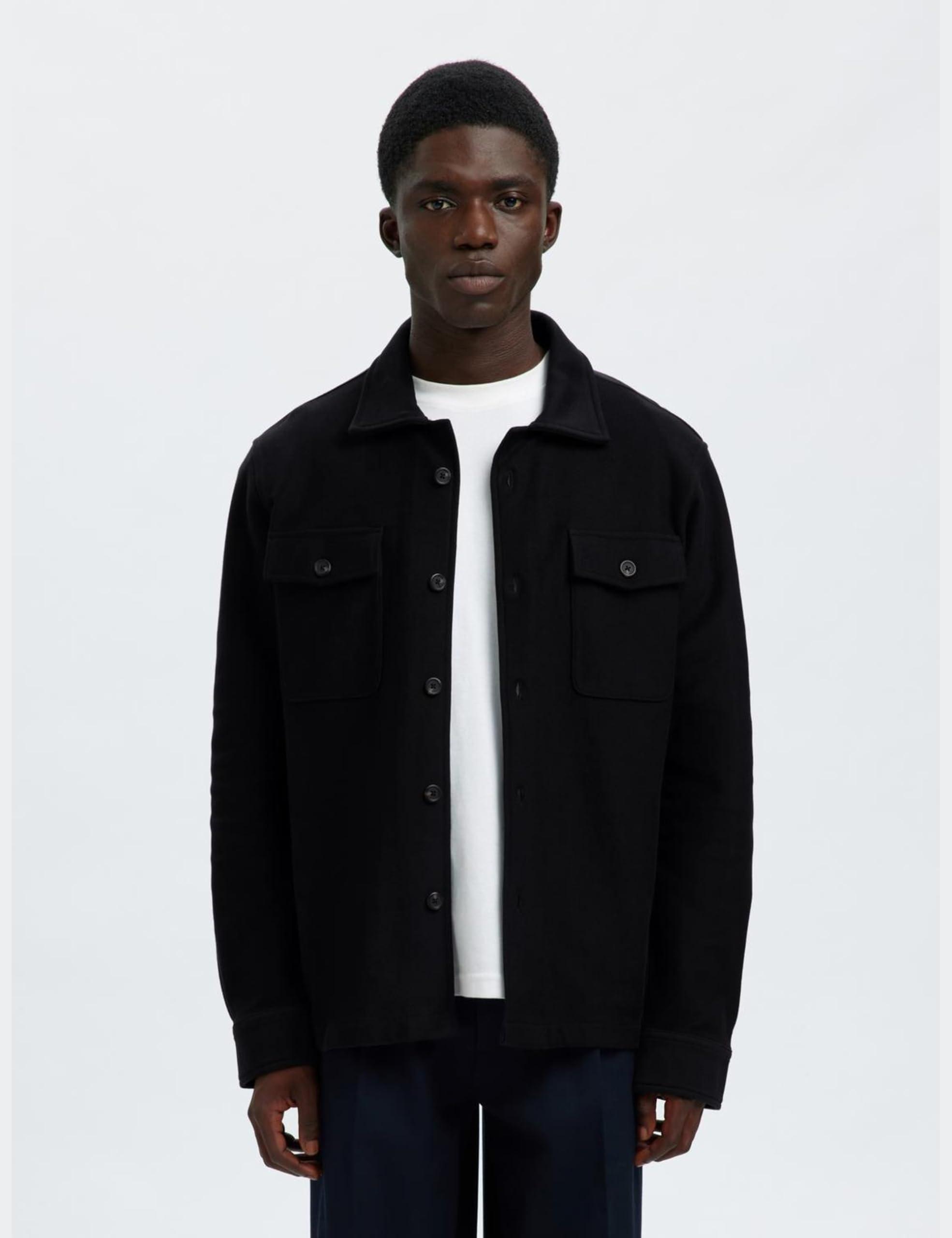 Slholiver Sweat Overshirt Noos, czarny, L
