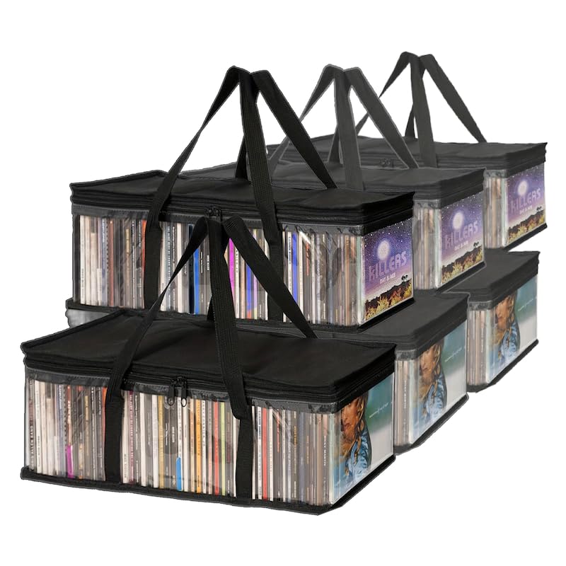 Étui De Rangement Pour 48 CD CAZSTYK - Organiseur Rigide Voiture Et Maison