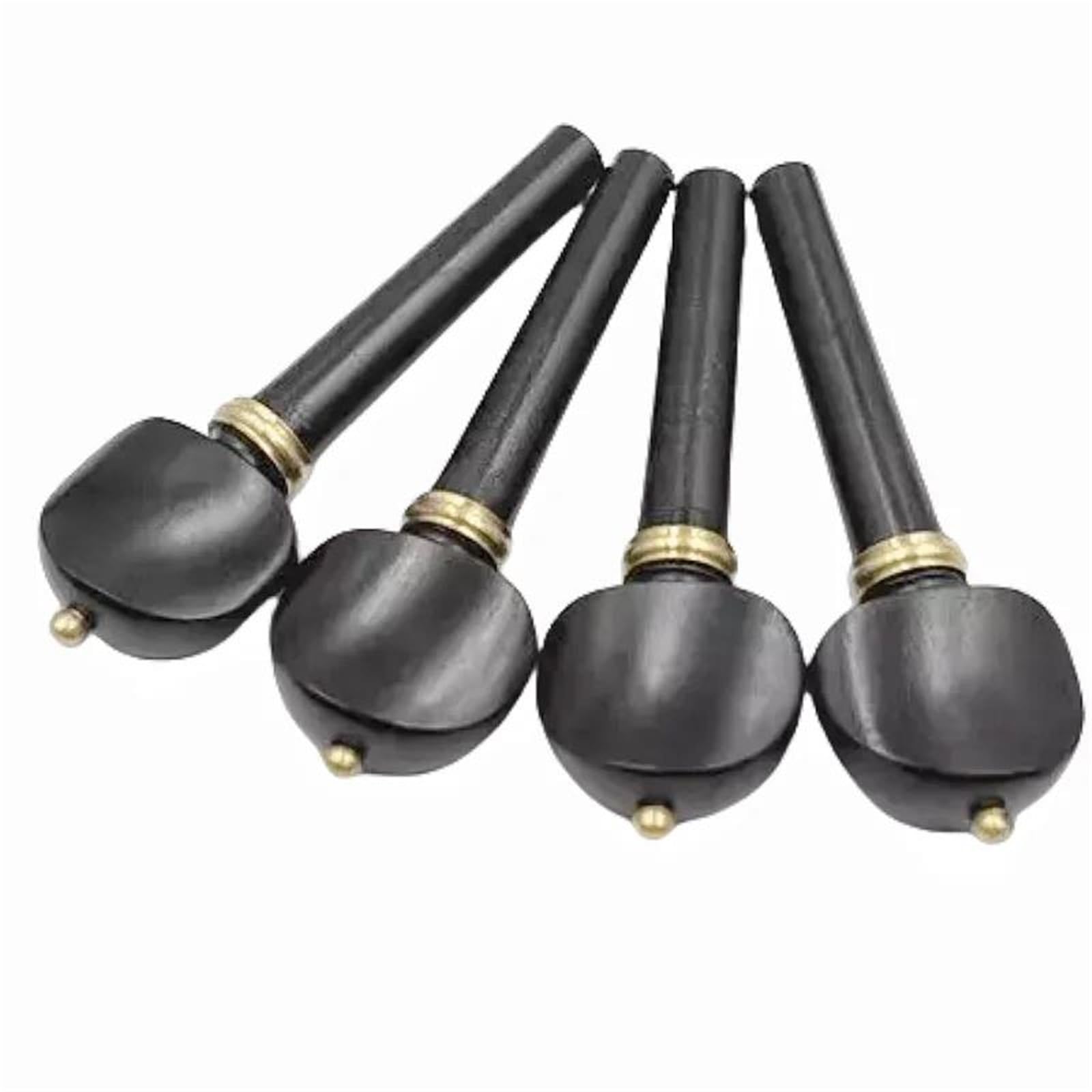 Zestawy Akcesoriów Do Skrzypiec 4 Szt Zestaw Kołków Do Skrzypiec Drewno Hebanowe Z Mosiężnym Kołnierzem Struny Tuningu Tunerów(20pcs)