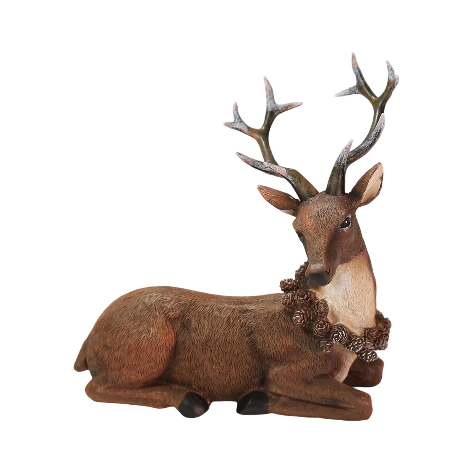 Laikoutd D Laikout Christmas Reindeer Figurines Ecorations Standing Eer Figures Eer Animal Model For Home Wine Cabinet Table Ecors Tabletop Ornament