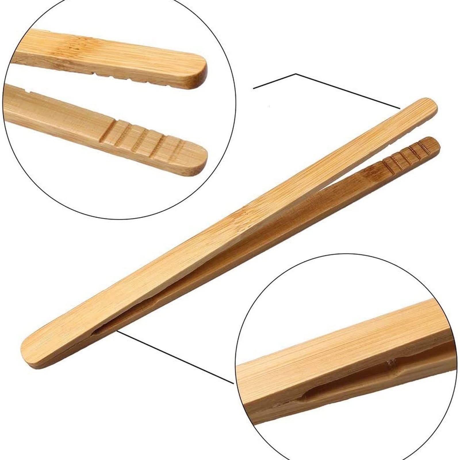 Pinzas de Cocina, Pinzas para tostadora, Pinzas para té, Pinzas para cocinar Tostadas, Pan, encurtidos, té, Cocina de bambú
