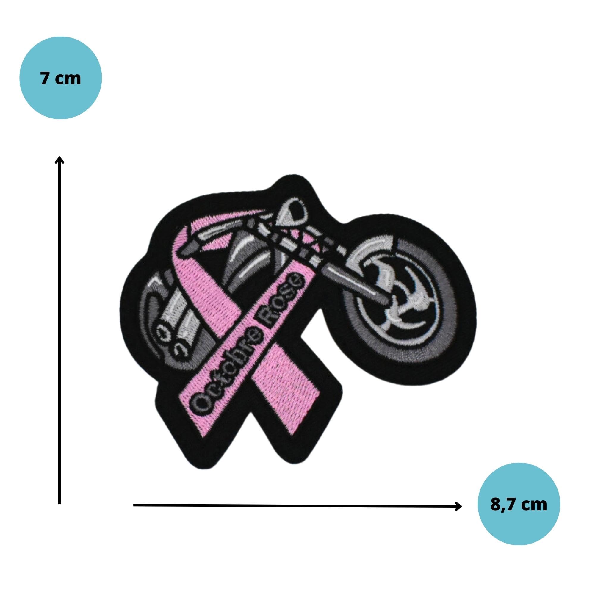 Patch Sapeurs-Pompiers Octobre Rose - Écusson 8 Cm à Scratch, Ruban Rose Lutte Cancer Du Sein - Cadeau Solidaire