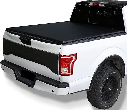 INEXRUD Cubierta enrollable suave de 6 pies 1 pulgadas  73 pulgadas compatible con Nissan Frontier 2005-2023  Fleetside  Apto para pista de utilidad