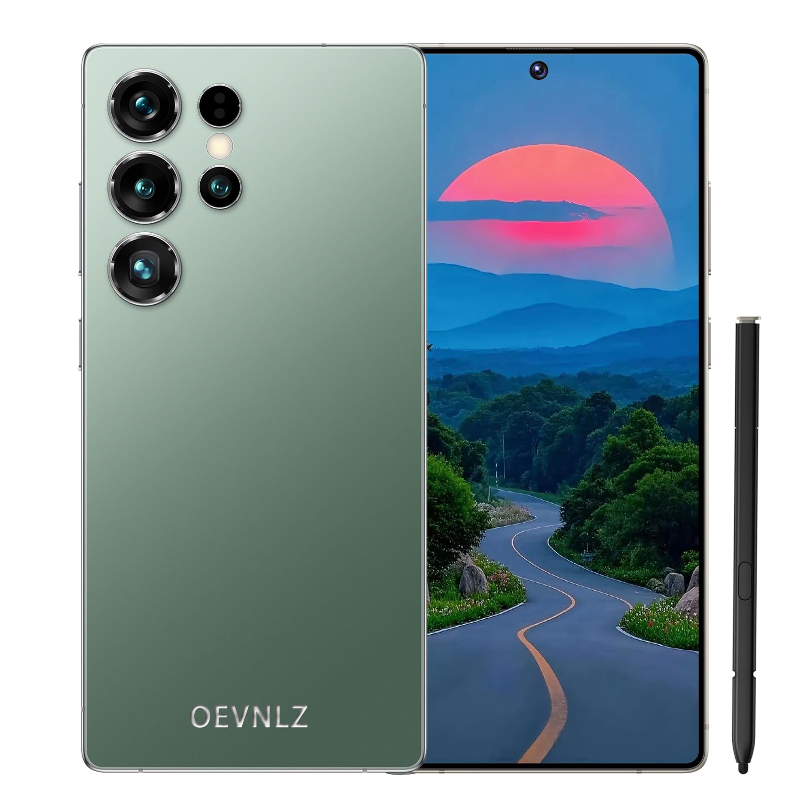 Teléfono móvil A25 Ultra, Pantalla de 7,3", 8 GB + 256 GB, Doble SIM + TF (Ampliable hasta 128 GB), cámara Dual, sin Contrato, para Principiantes – Verde