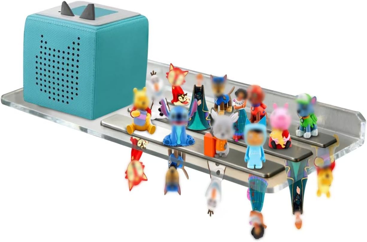 Magnetic Tonies Storage, Acrylic Toniebox Storage Organizer Shelf