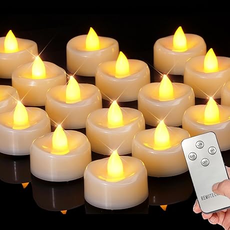 Flameless Remote Operated Tea Light Candles